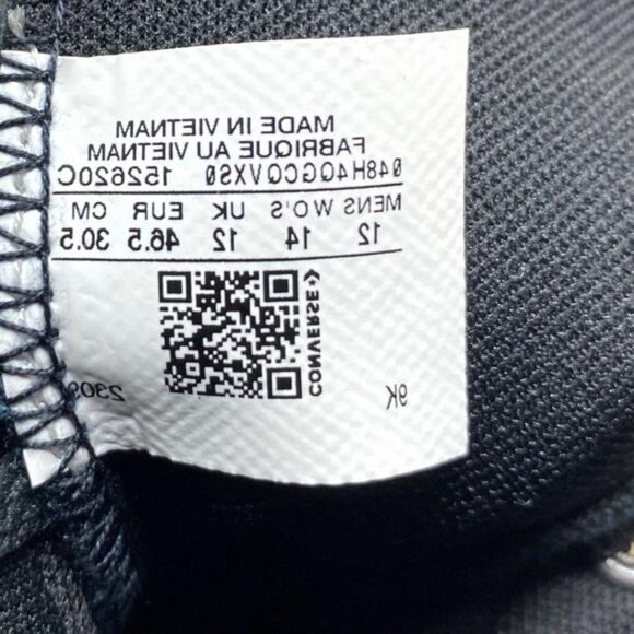 Converse Chuck Taylor Sneakers Hi Casual Black Shoes 152620C-BKW Custom Men For - Picture 12 of 13